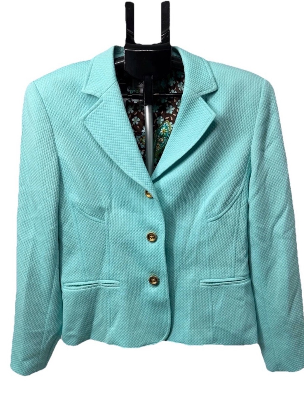 Bob MACKEY Designer Size 12 Seafoam Lined Blazer Jacket Office Church NWT Casual